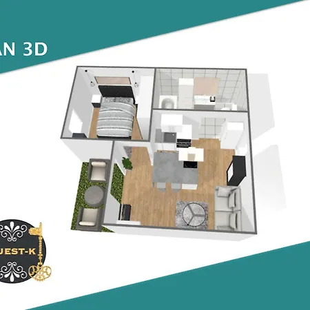Apartmán Guest-k President - Centre Grenoble